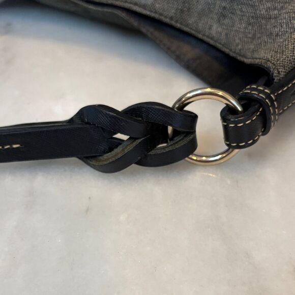 Dooney & Bourke Coated Canvas Denim X-Large HoboShoulder Bag - Picture 11 of 16